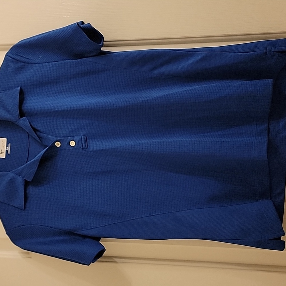 GREG NORMAN Golf Performance Polo Shirt Navy Women's Large